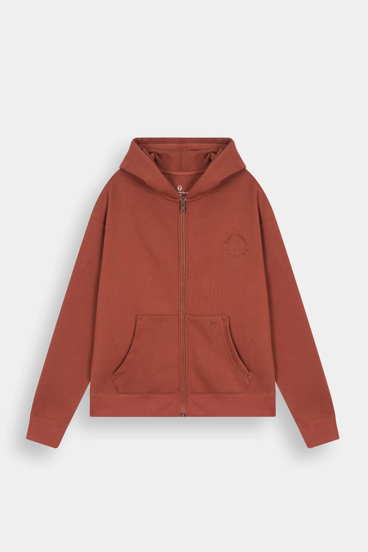 Fleece Zip Hoodie - Rust