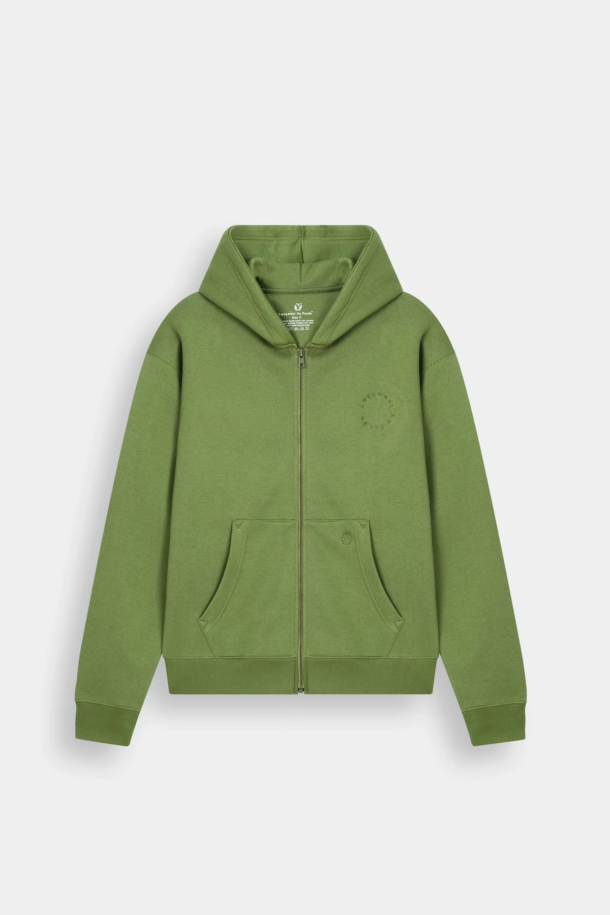 Fleece Zip Hoodie - Matcha