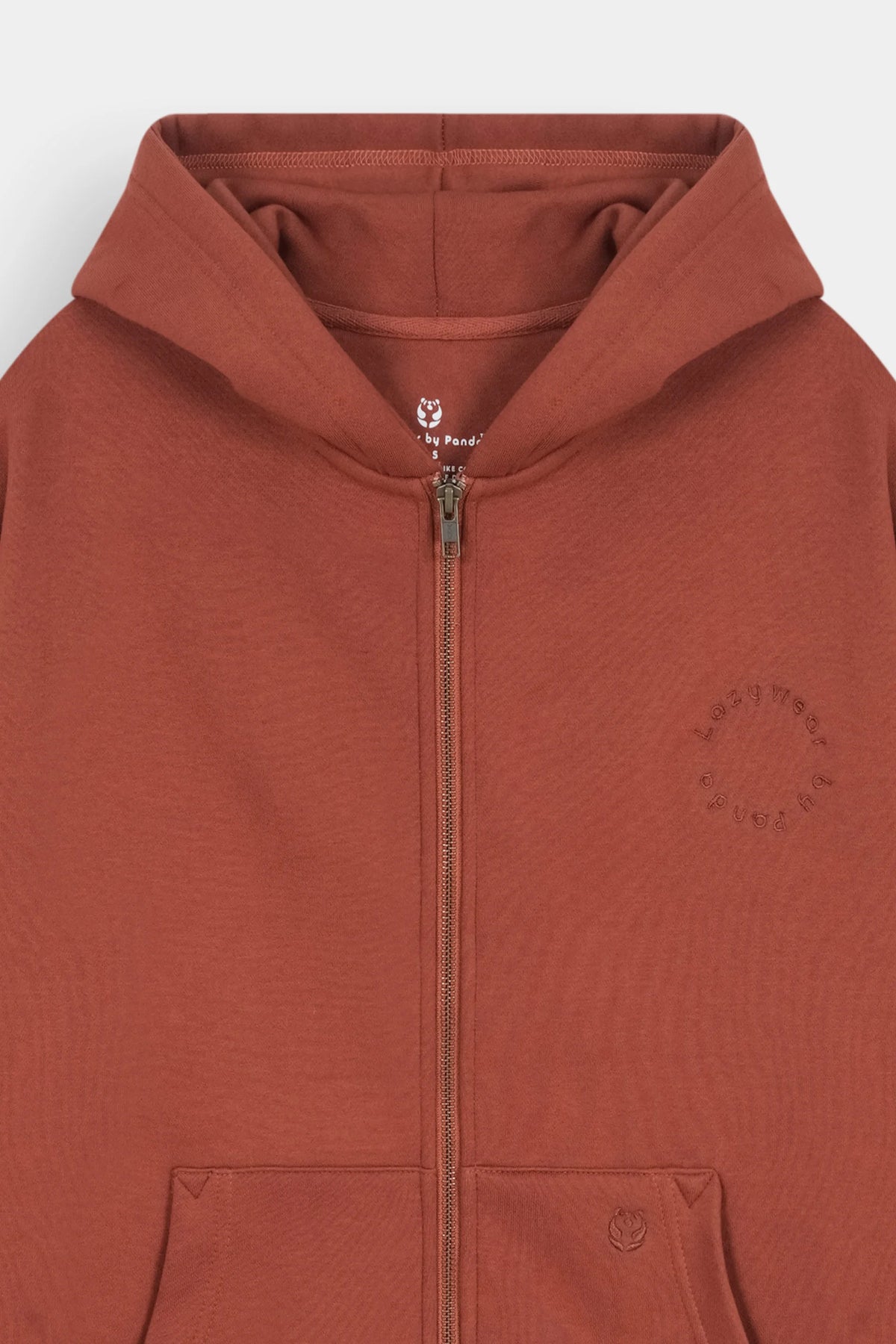 Fleece Zip Hoodie - Rust