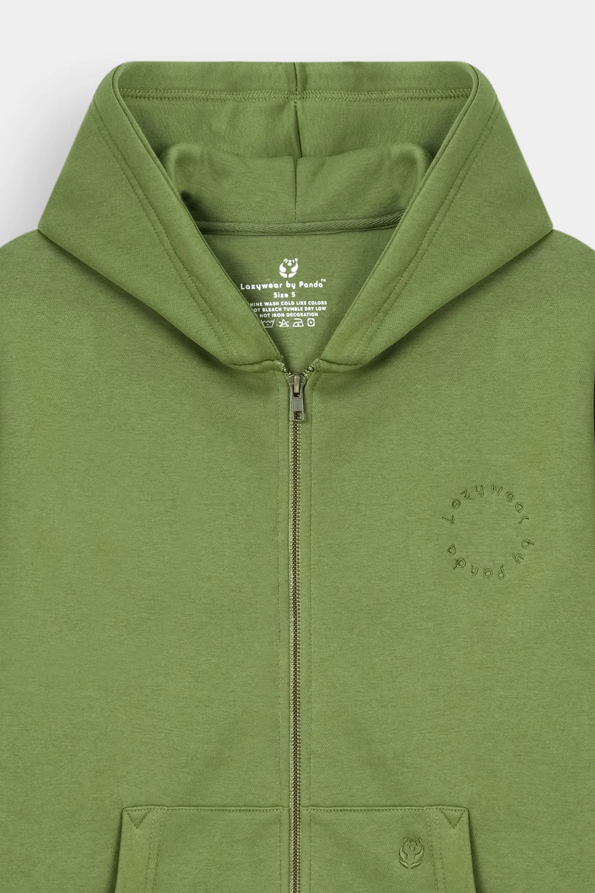 Fleece Zip Hoodie - Matcha