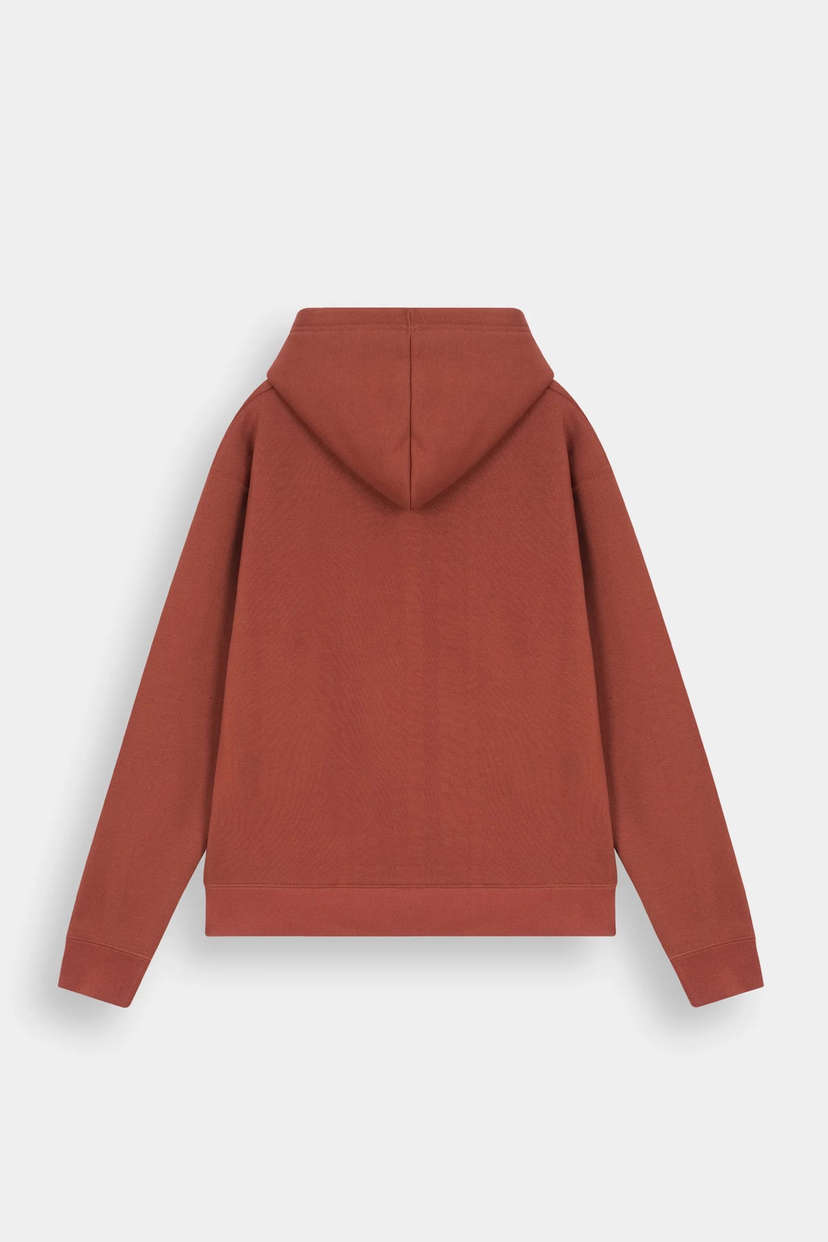 Fleece Zip Hoodie - Rust