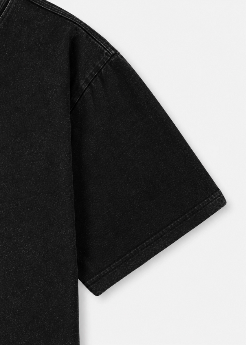 Stone Washed Oversized Basic Tshirt