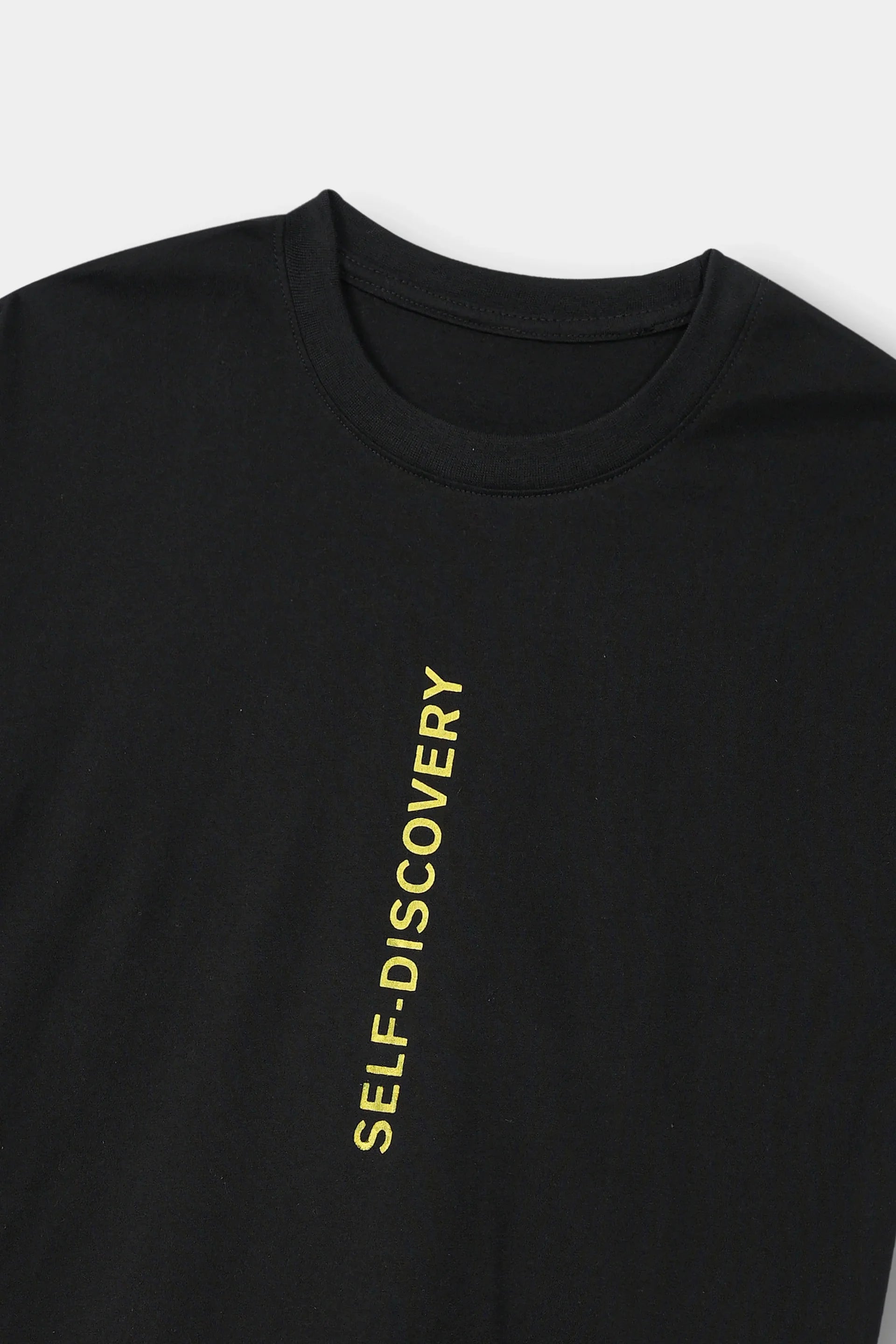 Self Discovery Oversized Black T-shirt - Unisex