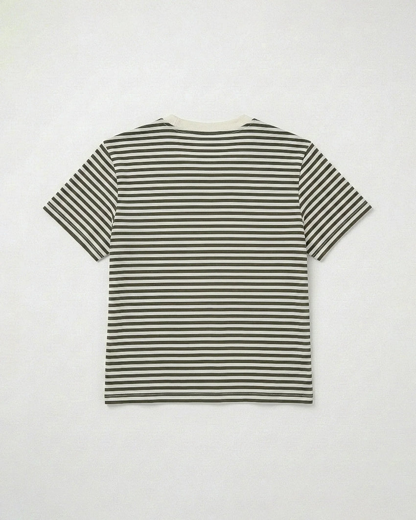 women's stripe tee - olive