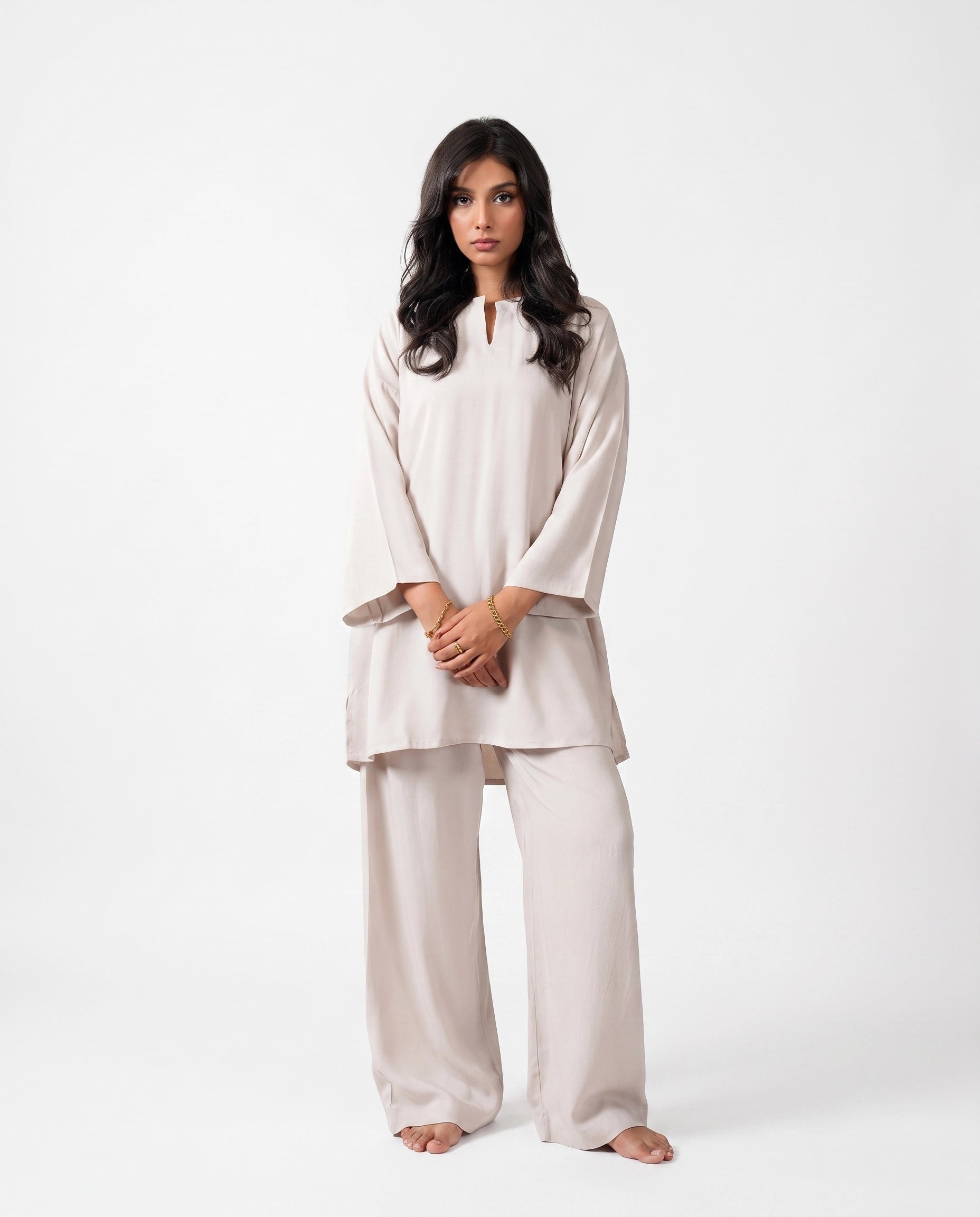 Beige Linen Co-Ord Set