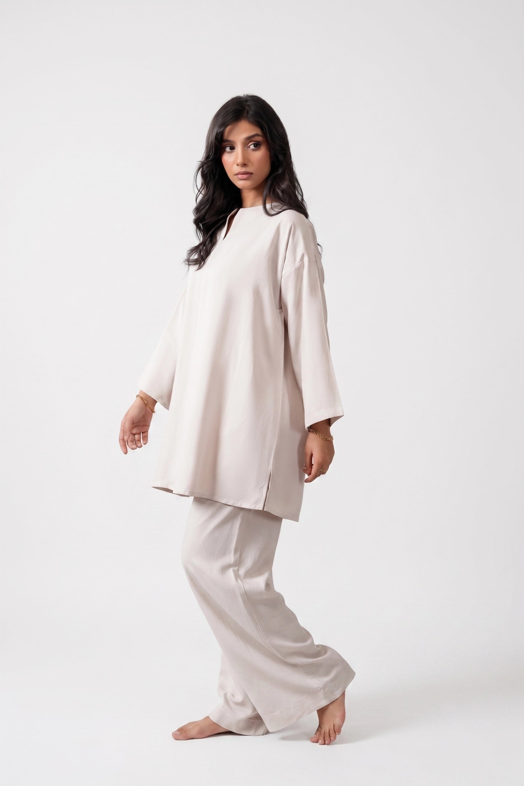 Beige Linen Co-Ord Set