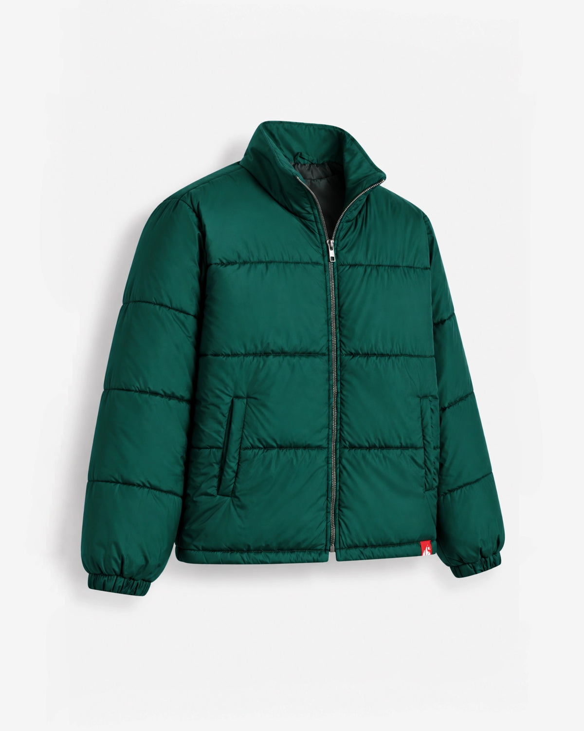 Short Padded Jacket - Forest Green